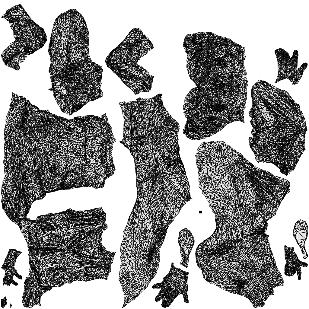 3D people model woman casual sitting, scanned human for 3ds Max rendering, wireframe top-down view
