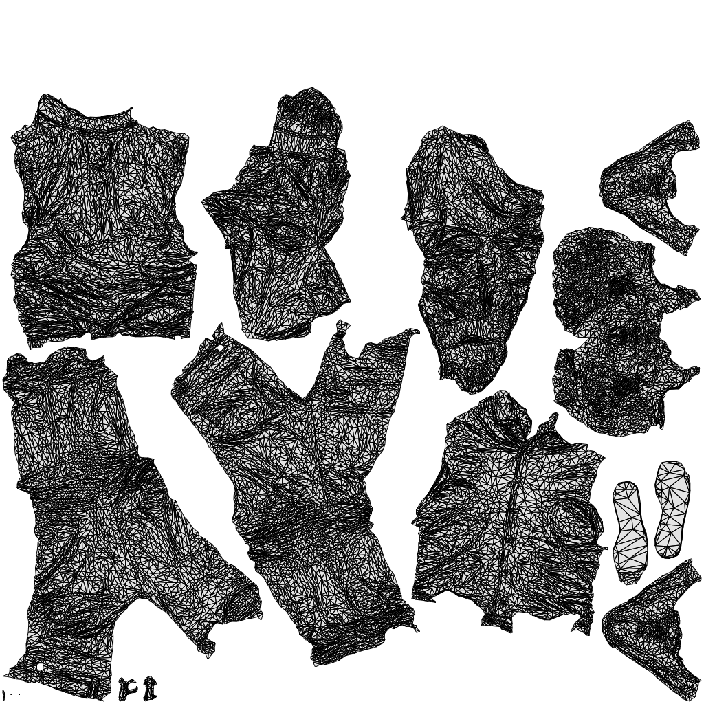 3D scanned man standing business, photorealistic archviz people for Enscape and SketchUp, wireframe top-down view