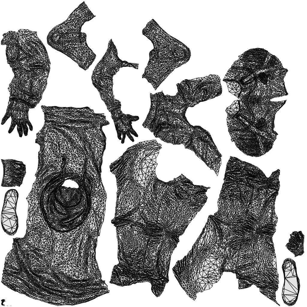 realistic 3D people boy casual kids, render-ready for V-Ray and Corona, FBX OBJ, wireframe top-down view