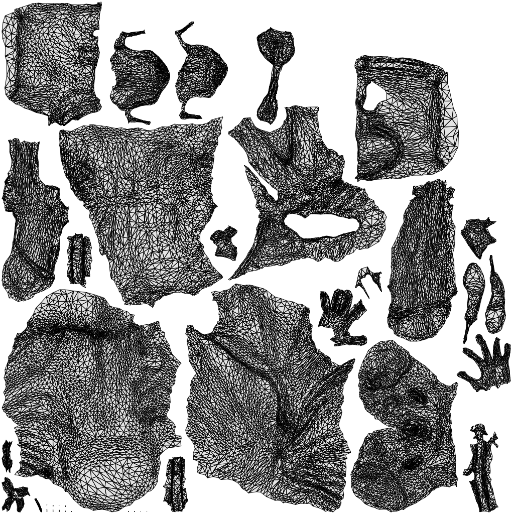 scanned 3D woman formal formalaffairs, photogrammetry people for Enscape and V-Ray, wireframe top-down view