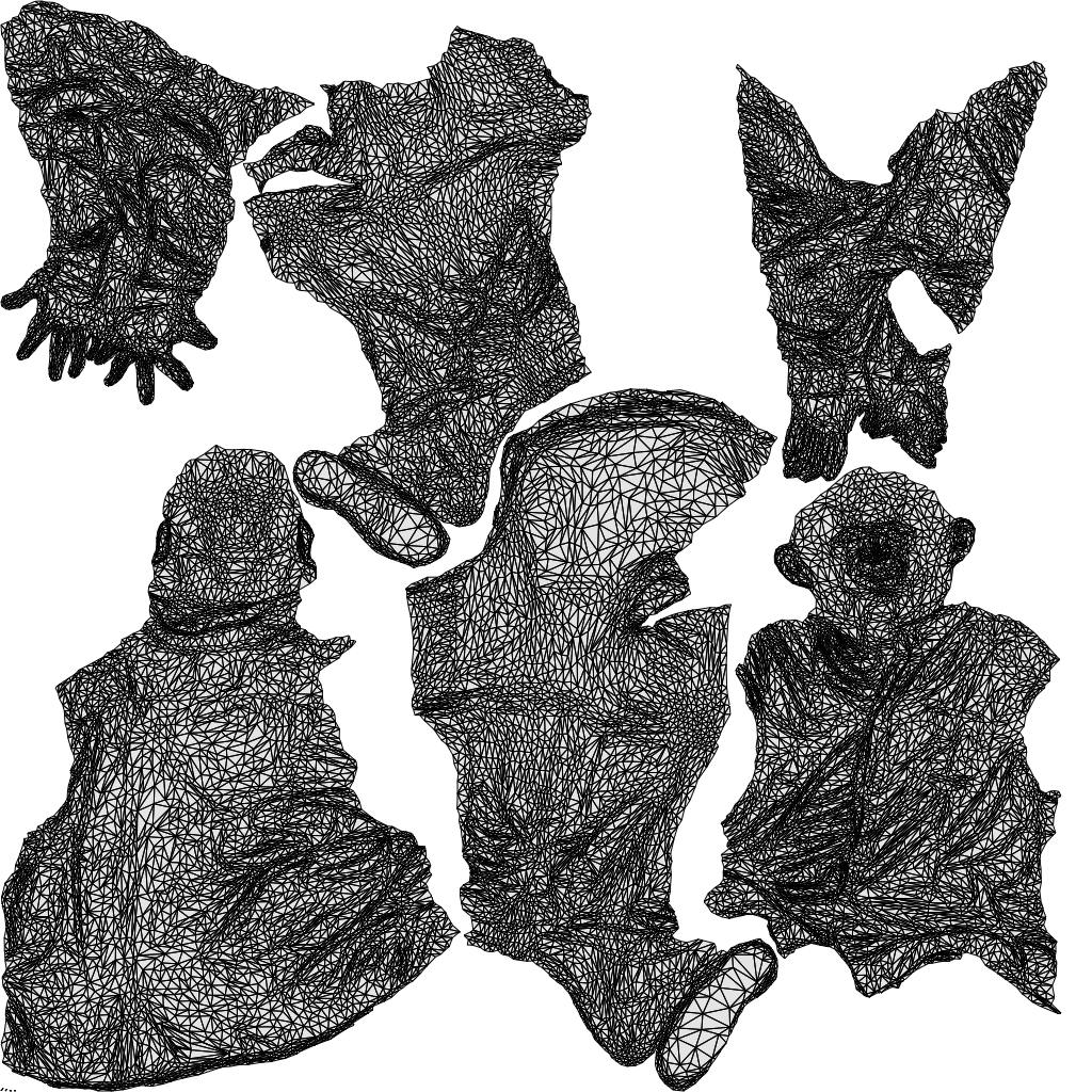 scanned 3D senior man casual sitting, photogrammetry people for Enscape and V-Ray, wireframe top-down view