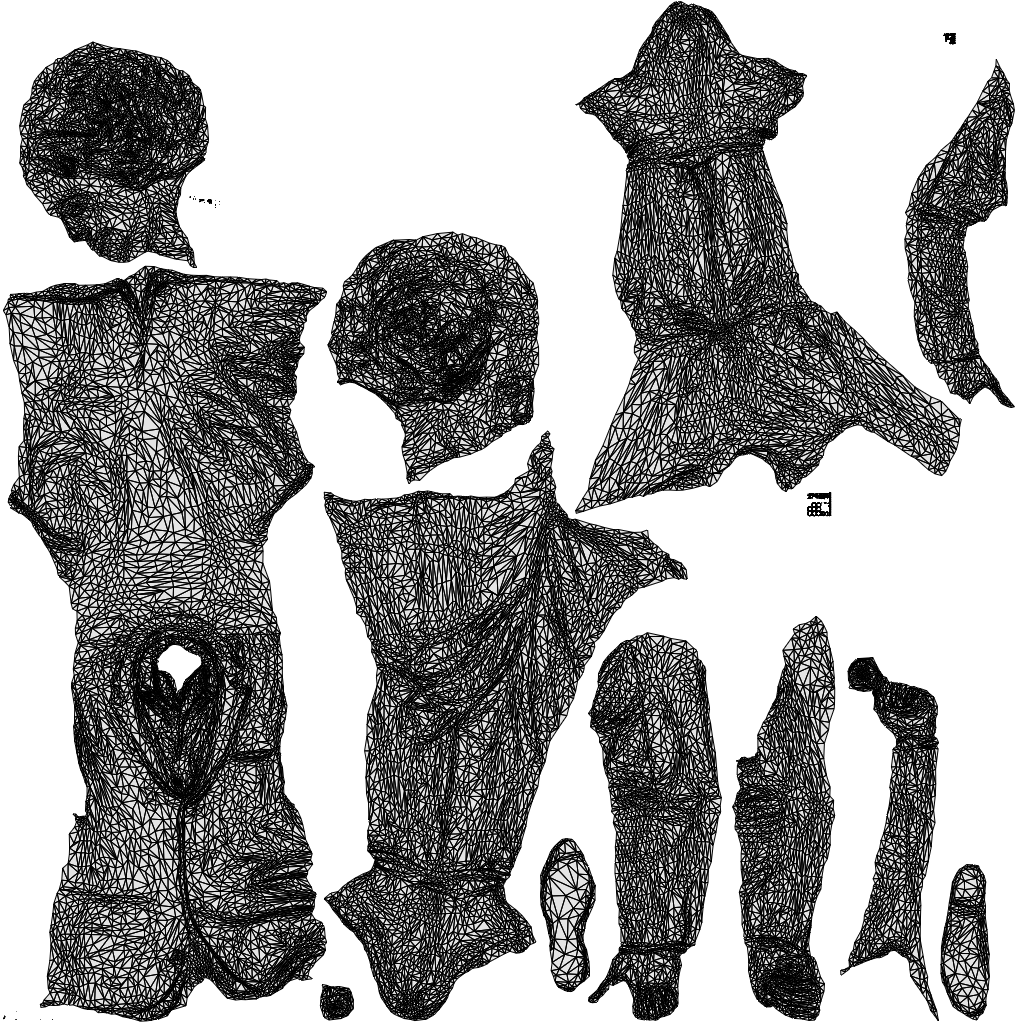 scanned 3D man business cycling, photogrammetry people for Enscape and V-Ray, wireframe top-down view