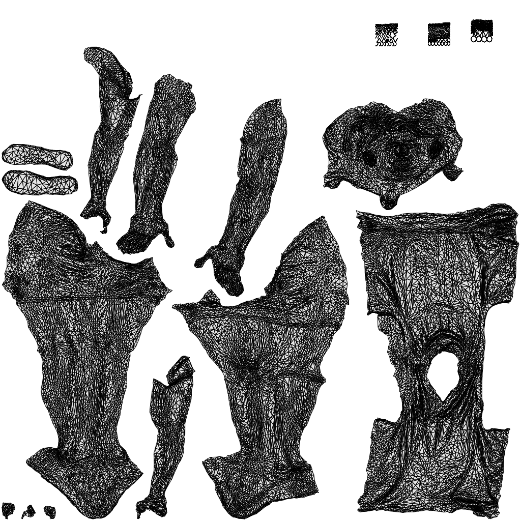 3D scanned man cycling, photorealistic archviz people for Enscape and SketchUp, wireframe top-down view