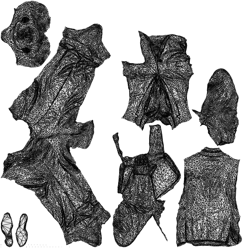 realistic 3D people man business, render-ready for V-Ray and Corona, FBX OBJ, wireframe top-down view