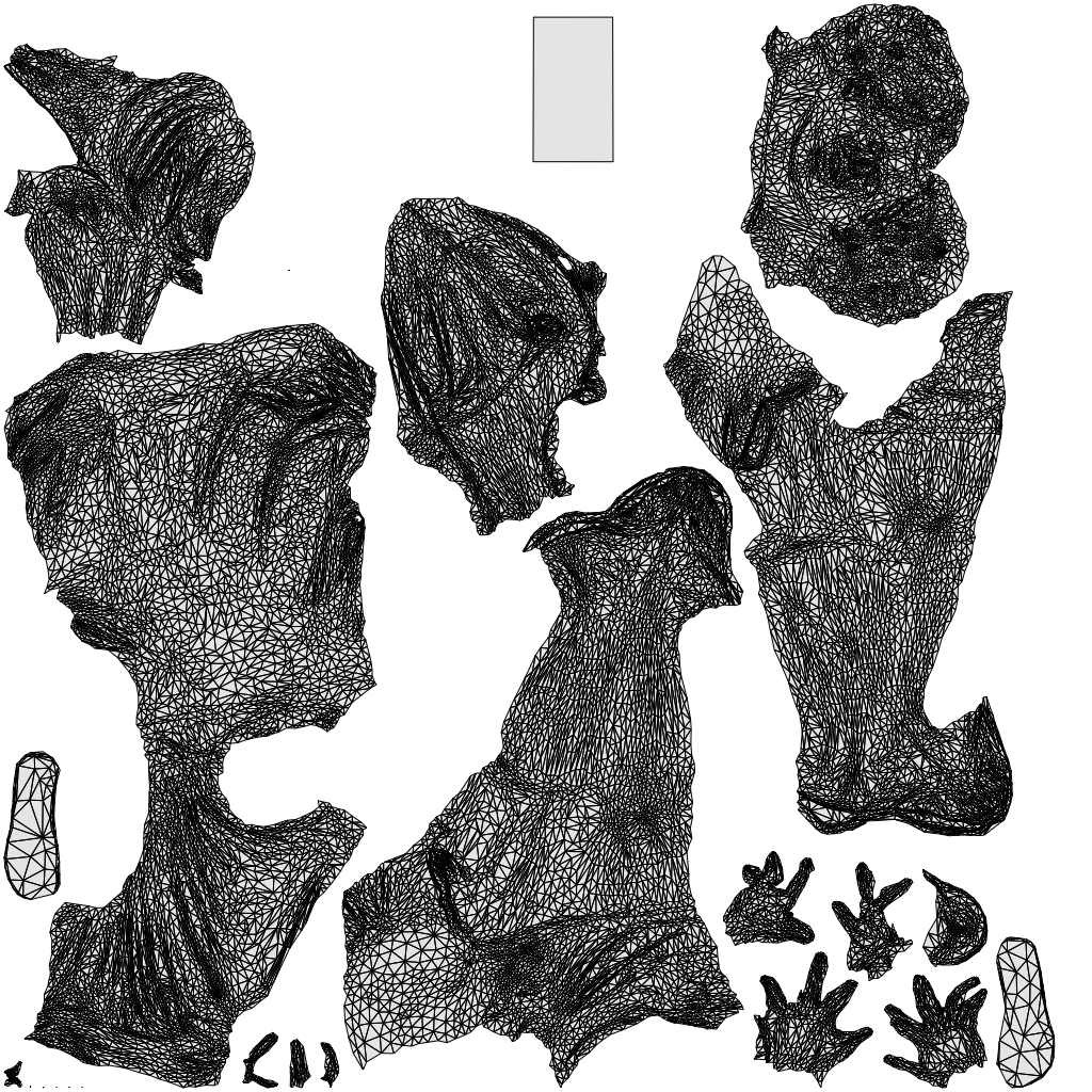 scanned 3D man casual sitting, photogrammetry people for Enscape and V-Ray, wireframe top-down view