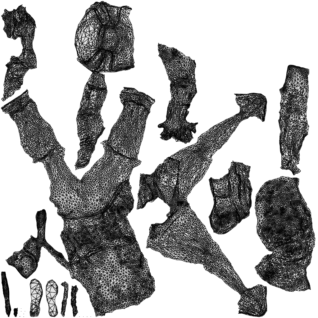 3D people model woman business sitting, scanned human for 3ds Max rendering, wireframe top-down view