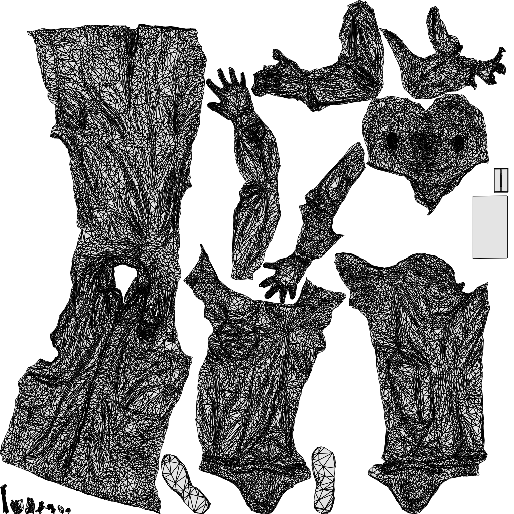 photogrammetry 3D man medical, realistic human model archviz FBX, wireframe top-down view