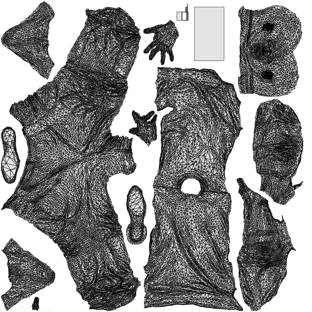 photogrammetry 3D man casual walking, realistic human model archviz FBX, wireframe top-down view