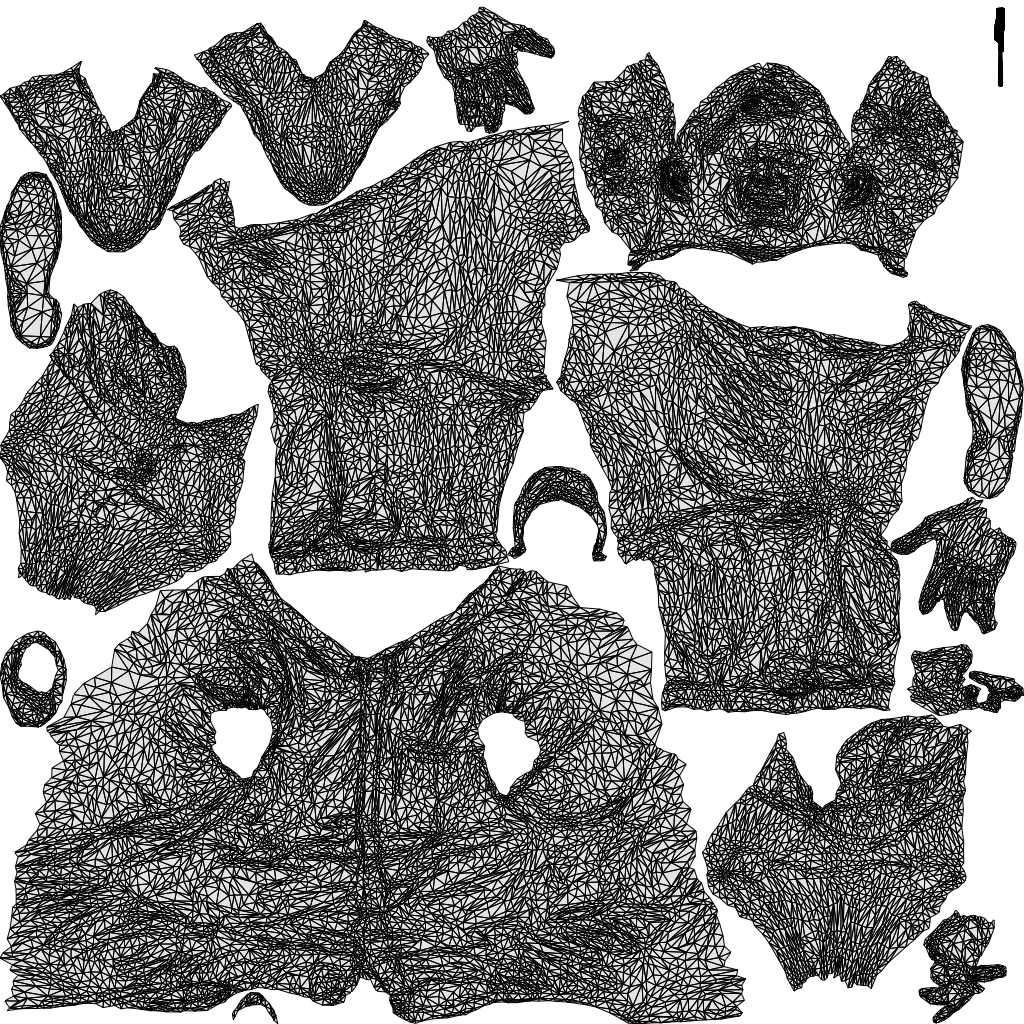 scanned 3D man casual business, photogrammetry people for Enscape and V-Ray, wireframe top-down view
