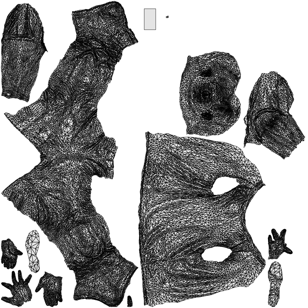 scanned 3D man casual walking, photogrammetry people for Enscape and V-Ray, wireframe top-down view
