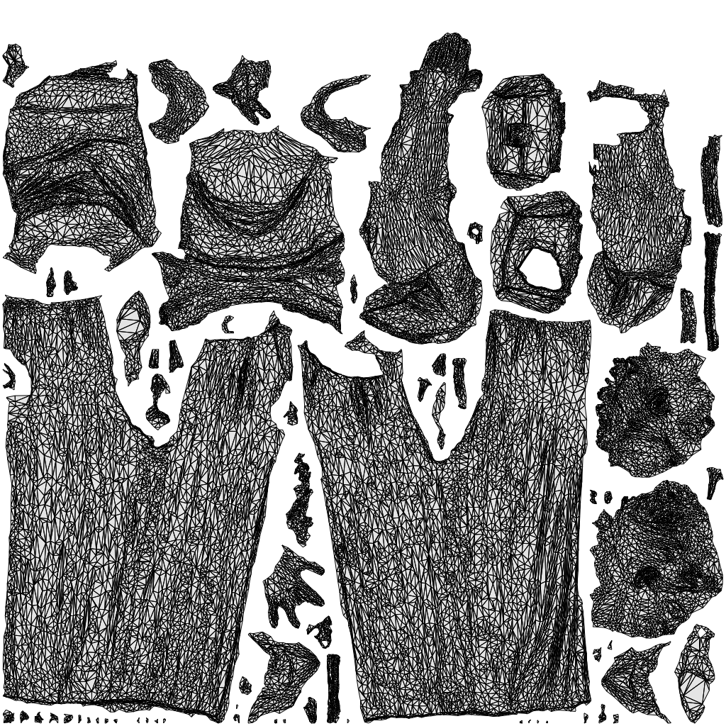 3D people model woman casual standing, scanned human for 3ds Max rendering, wireframe top-down view