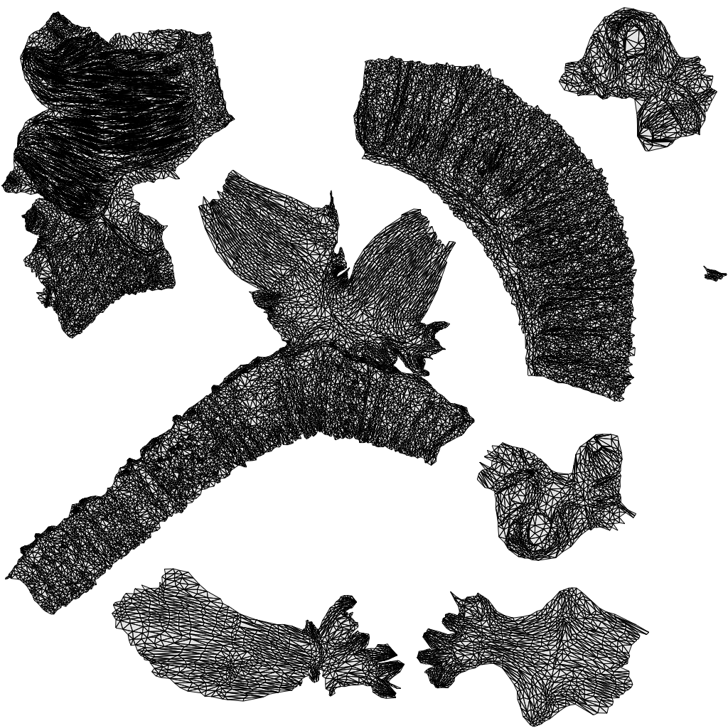 scanned 3D woman formal standing, photogrammetry people for Enscape and V-Ray, wireframe top-down view