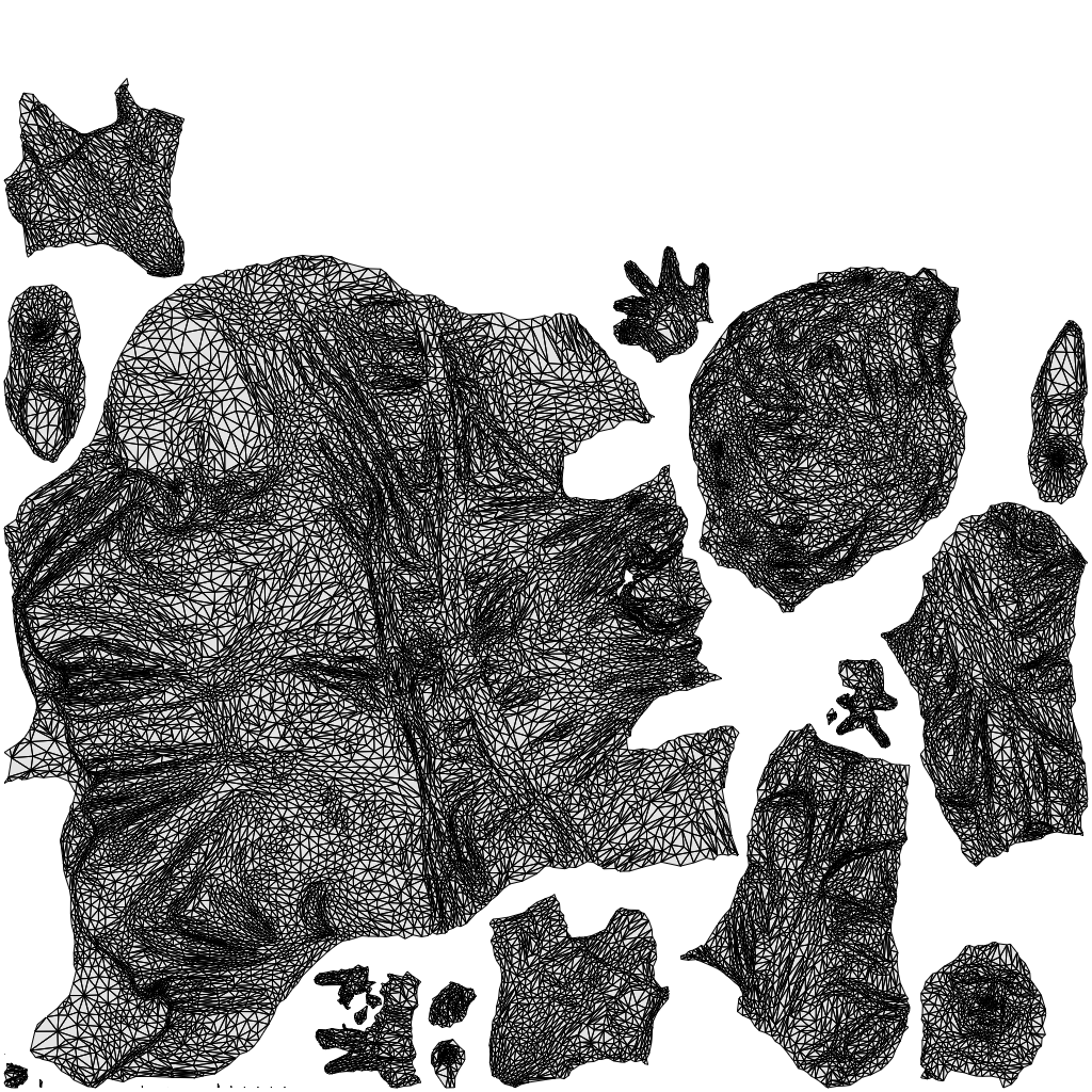 scanned 3D woman casual business, photogrammetry people for Enscape and V-Ray, wireframe top-down view