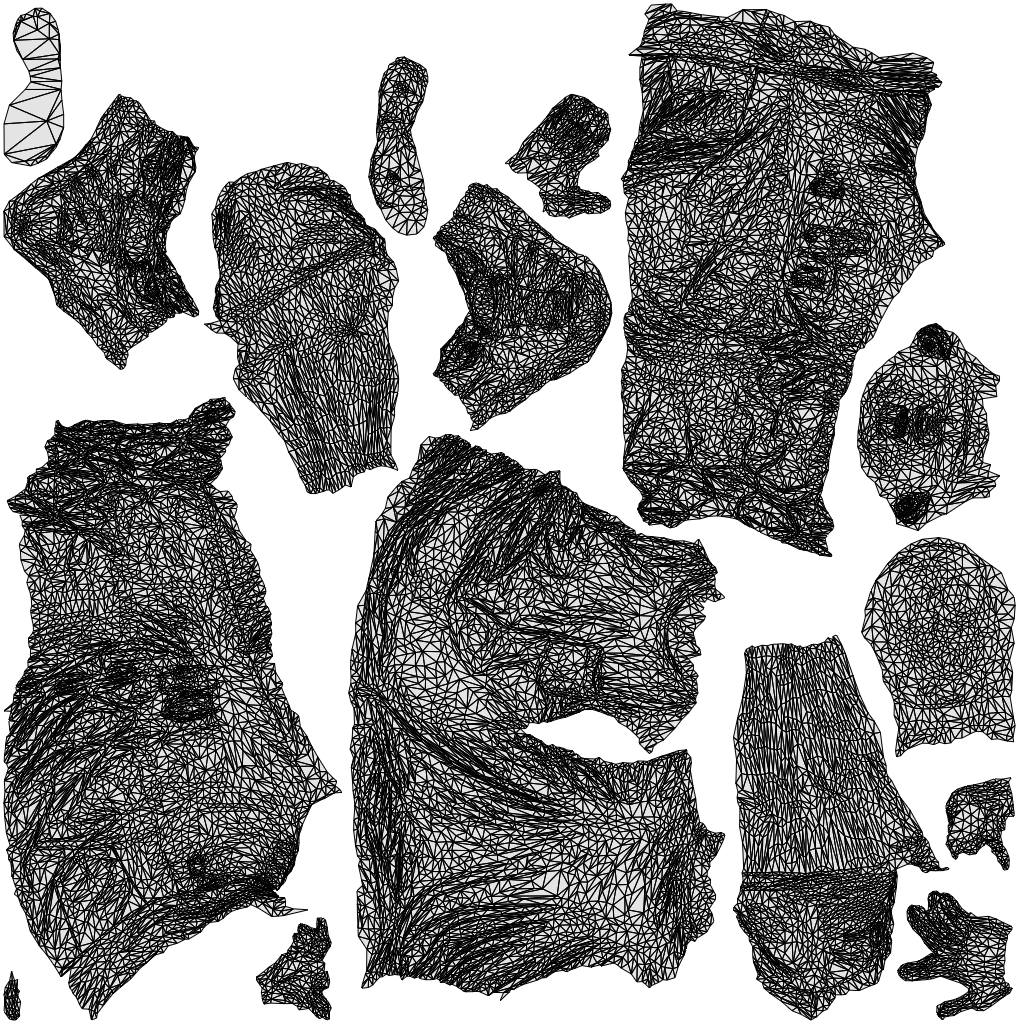 scanned 3D man casual walking, photogrammetry people for Enscape and V-Ray, wireframe top-down view