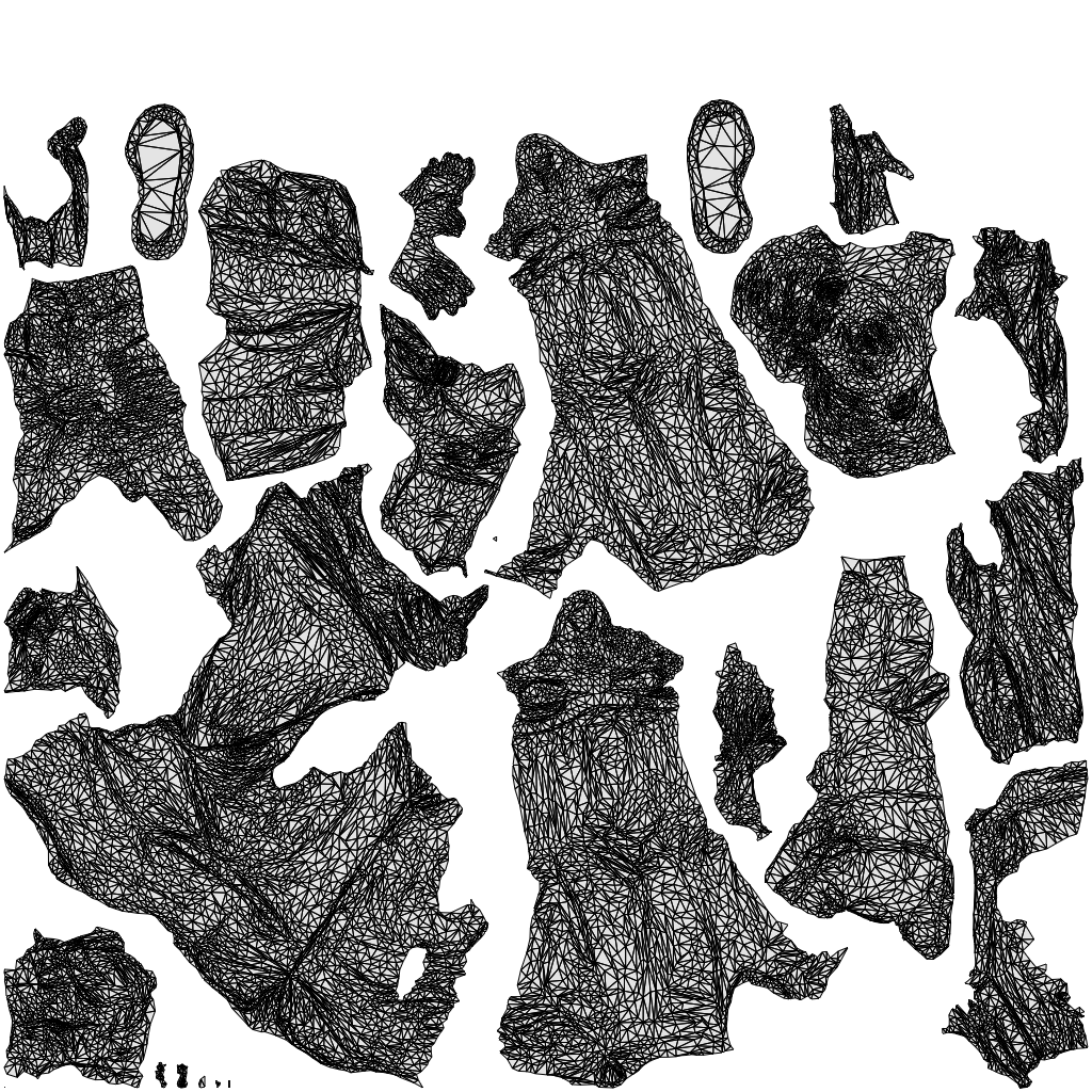 realistic 3D people man casual standing, render-ready for V-Ray and Corona, FBX OBJ, wireframe top-down view