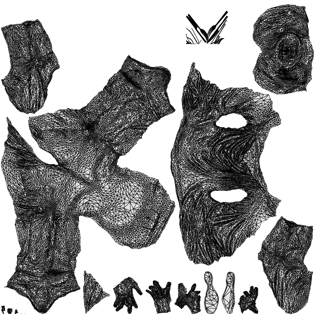scanned 3D woman casual sitting, photogrammetry people for Enscape and V-Ray, wireframe top-down view