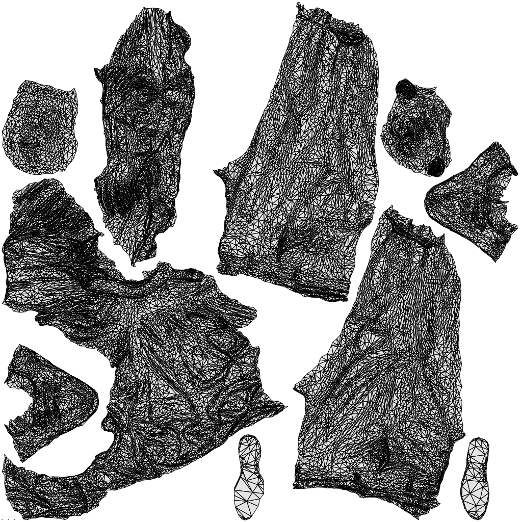 realistic 3D people man business standing, render-ready for V-Ray and Corona, FBX OBJ, wireframe top-down view
