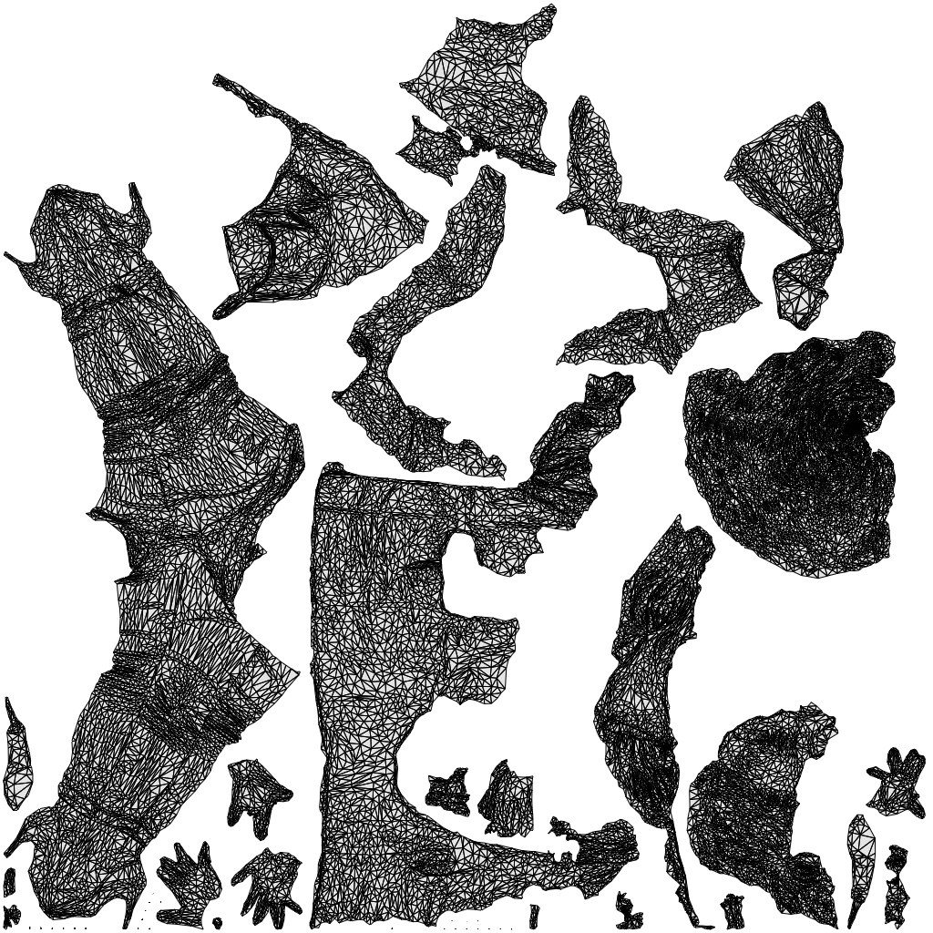 3D scanned woman standing casual, photorealistic archviz people for Enscape and SketchUp, wireframe top-down view