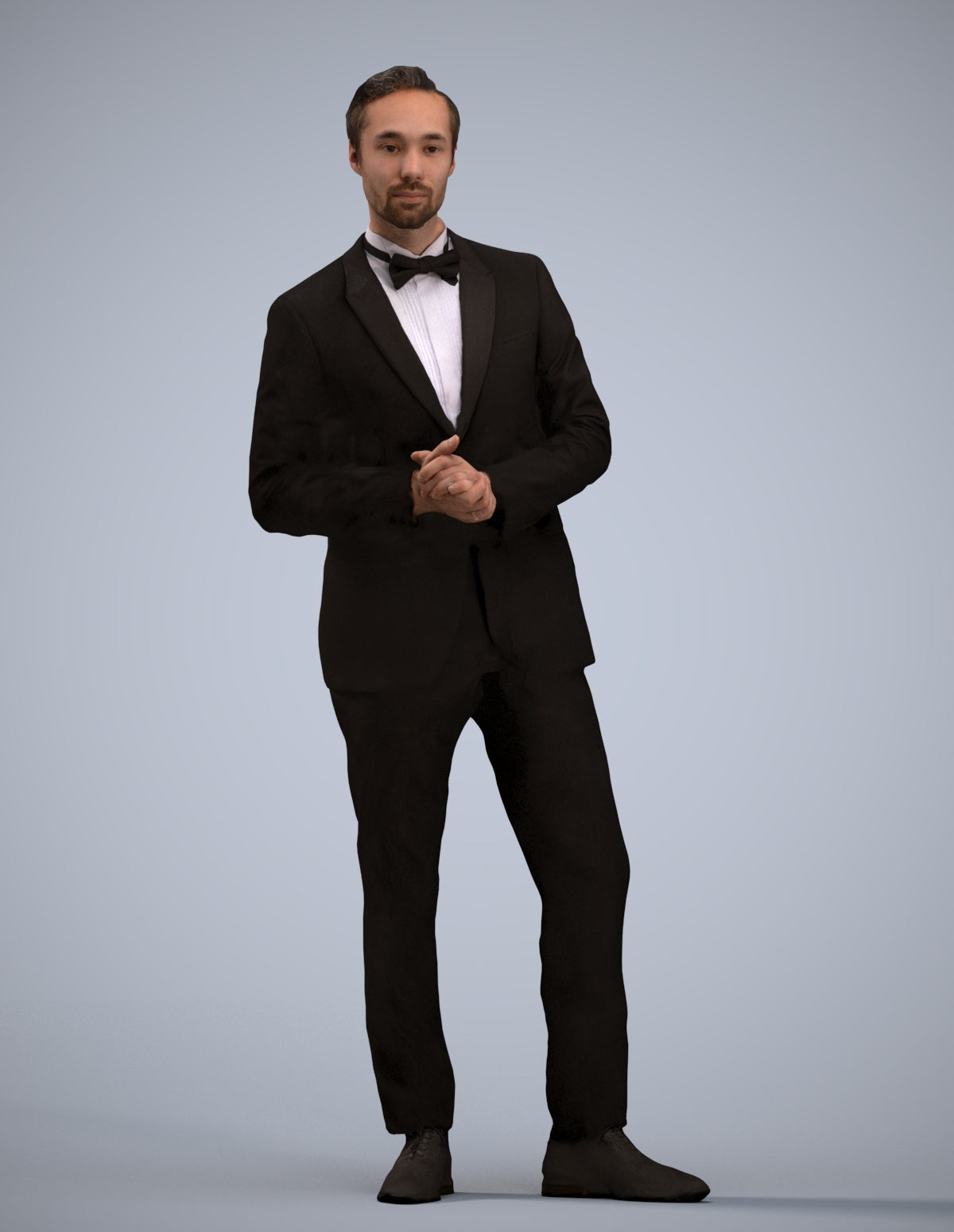 scanned 3D man formal formalaffairs, photogrammetry people for Enscape and V-Ray