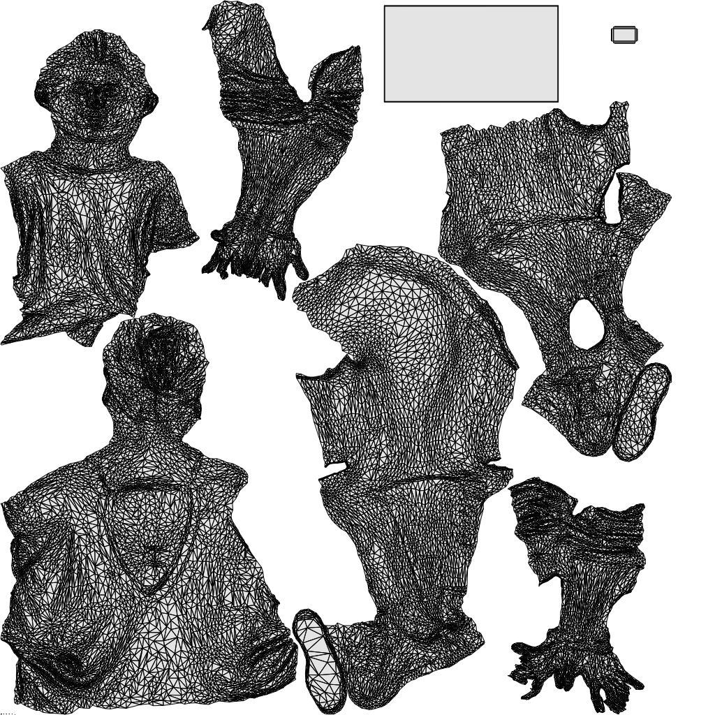photogrammetry 3D woman casual sitting, realistic human model archviz FBX, wireframe top-down view