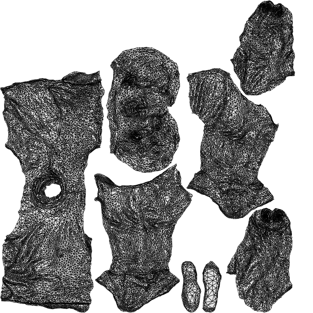 photogrammetry 3D boy casual kids, realistic human model archviz FBX, wireframe top-down view