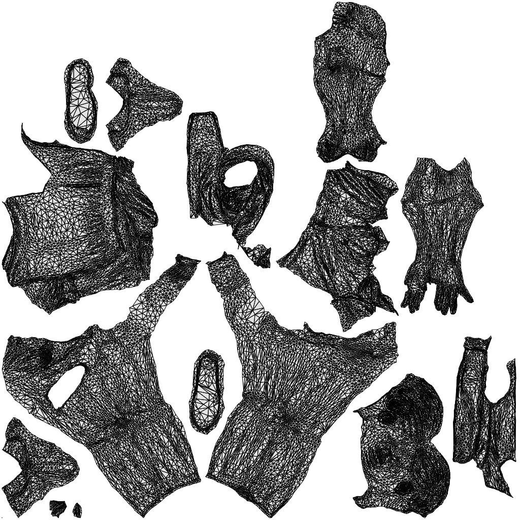 realistic 3D boy casual kids, scanned archviz people for Blender and 3ds Max, wireframe top-down view
