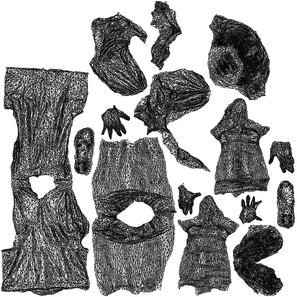realistic 3D human woman sport, archviz people FBX OBJ for Blender, wireframe top-down view