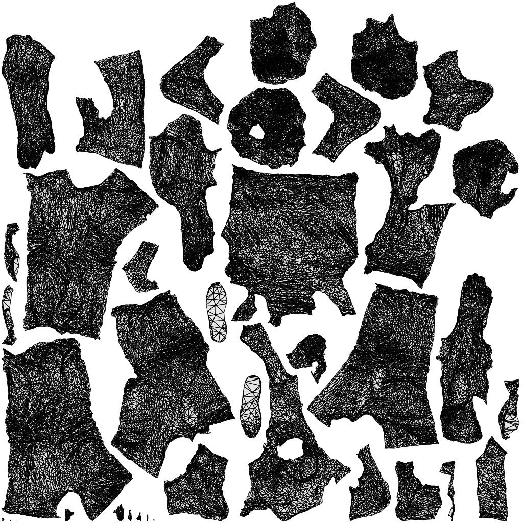 scanned 3D senior woman casual couple, photogrammetry people for Enscape and V-Ray, wireframe top-down view