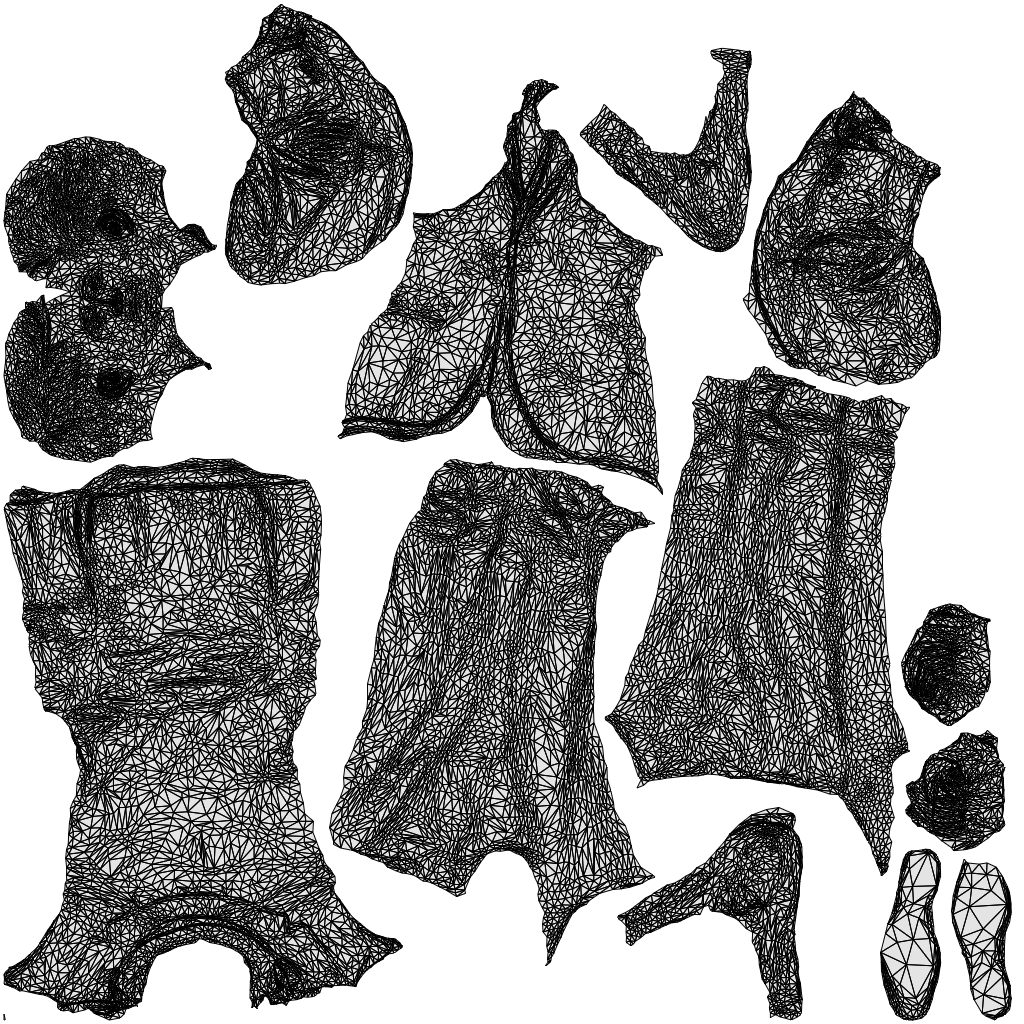 3D human model man business, photogrammetry scanned person for archviz, wireframe top-down view