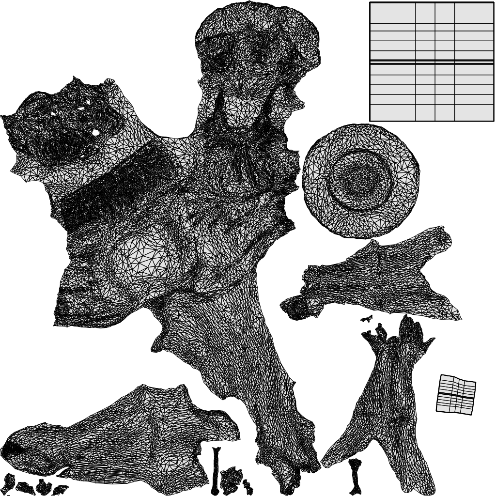 3D scanned woman pool, photorealistic archviz people for Enscape and SketchUp, wireframe top-down view