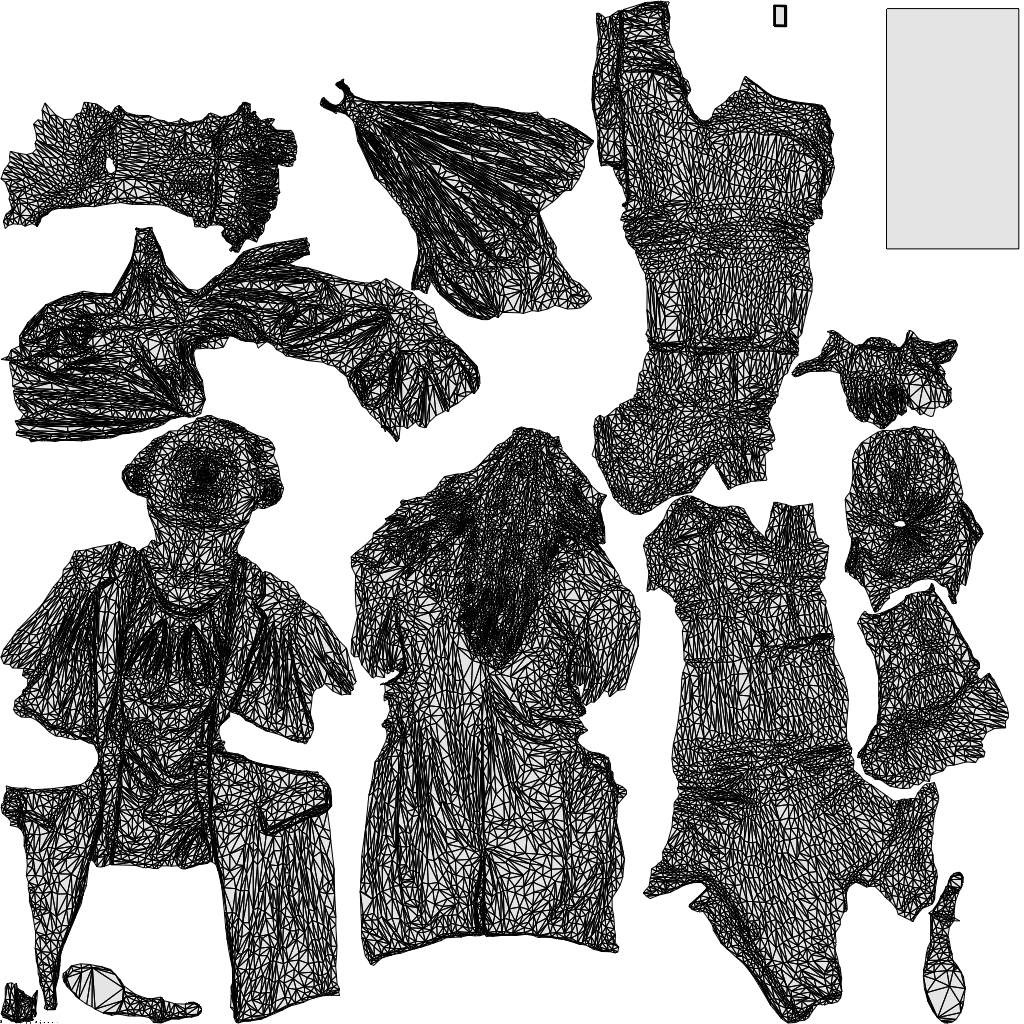 3D scanned woman walking business, photorealistic archviz people for Enscape and SketchUp, wireframe top-down view