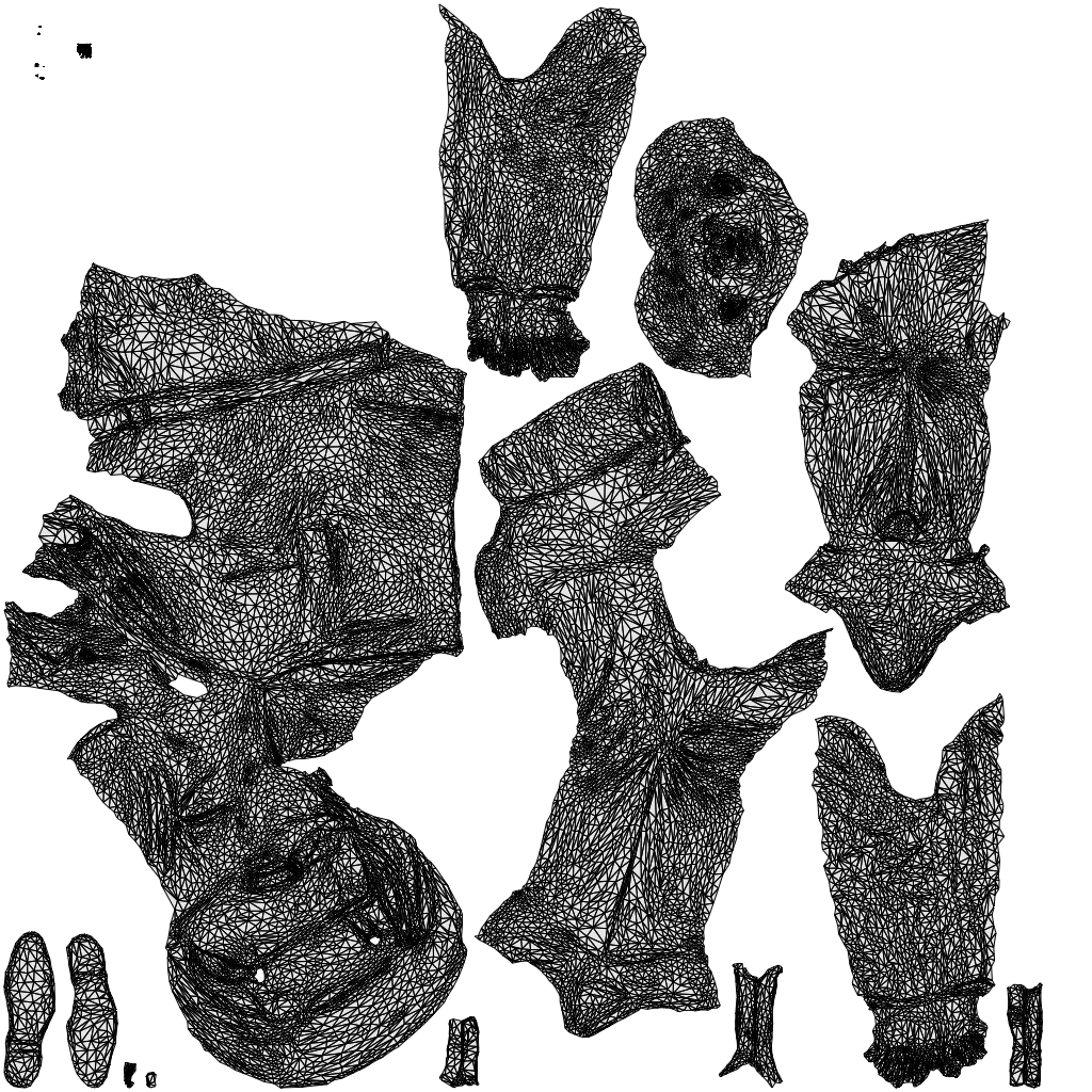 3D human model man casual mix, photogrammetry scanned person for archviz, wireframe top-down view