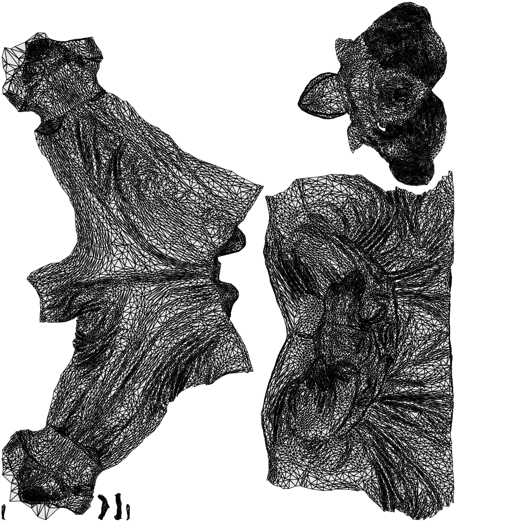 realistic 3D woman casual standing, scanned archviz people for Blender and 3ds Max, wireframe top-down view