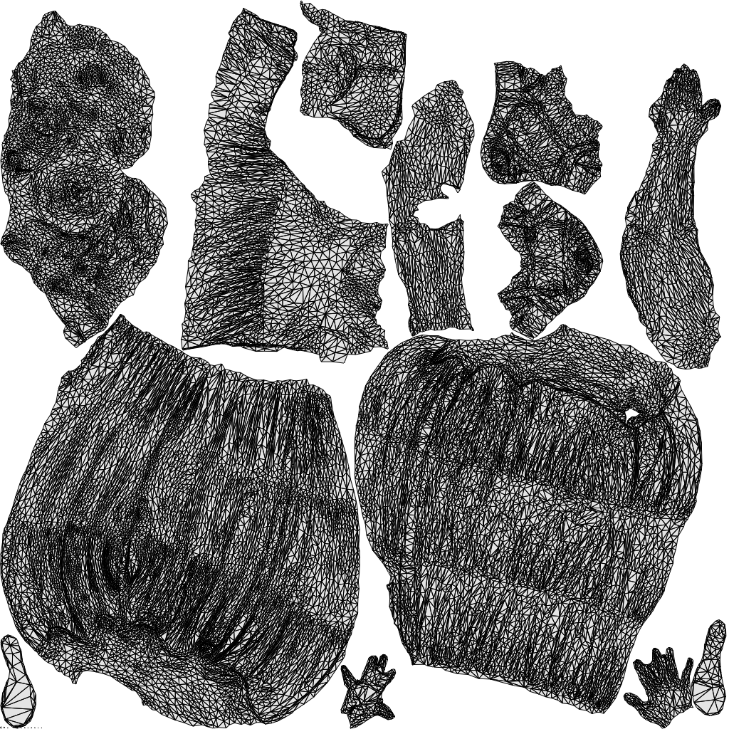 photogrammetry 3D woman casual walking, realistic human model archviz FBX, wireframe top-down view