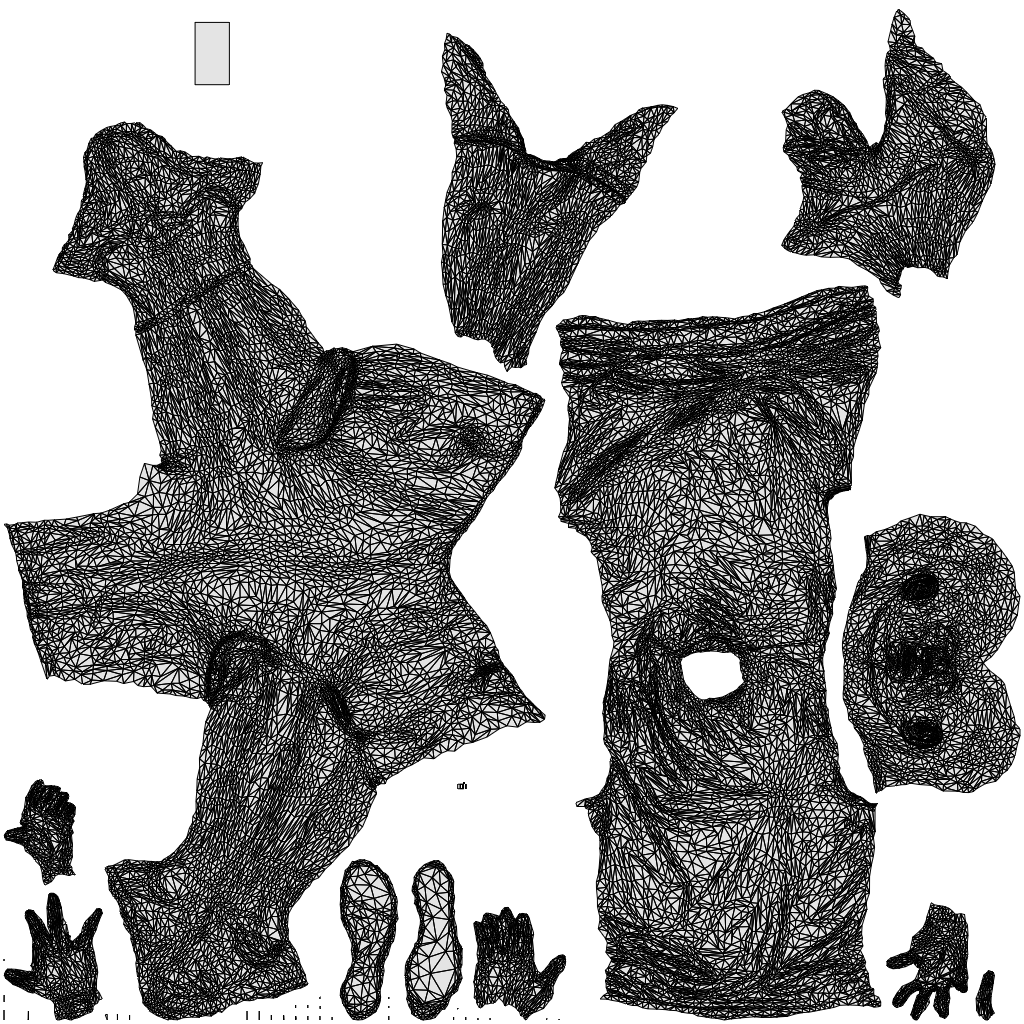 scanned 3D man sport, photogrammetry people for Enscape and V-Ray, wireframe top-down view