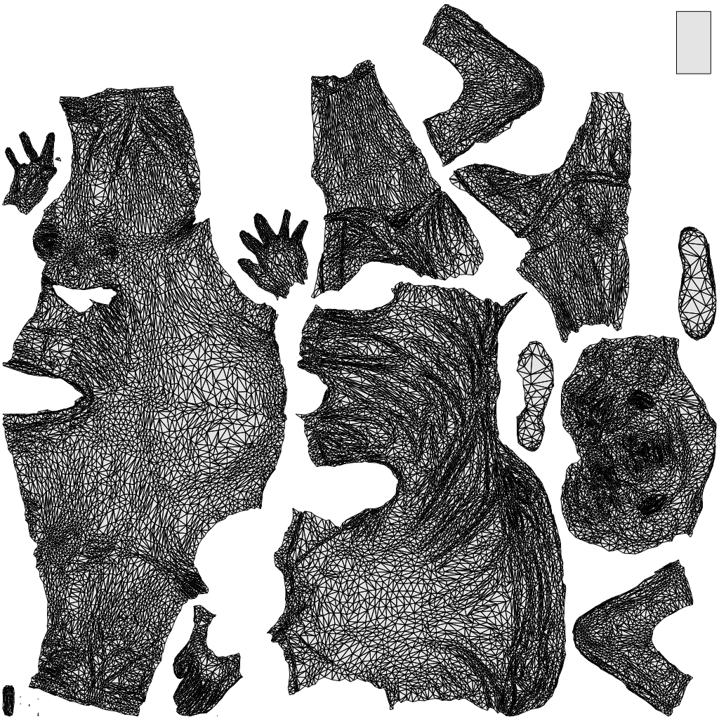 3D human model man casual sitting, photogrammetry scanned person for archviz, wireframe top-down view