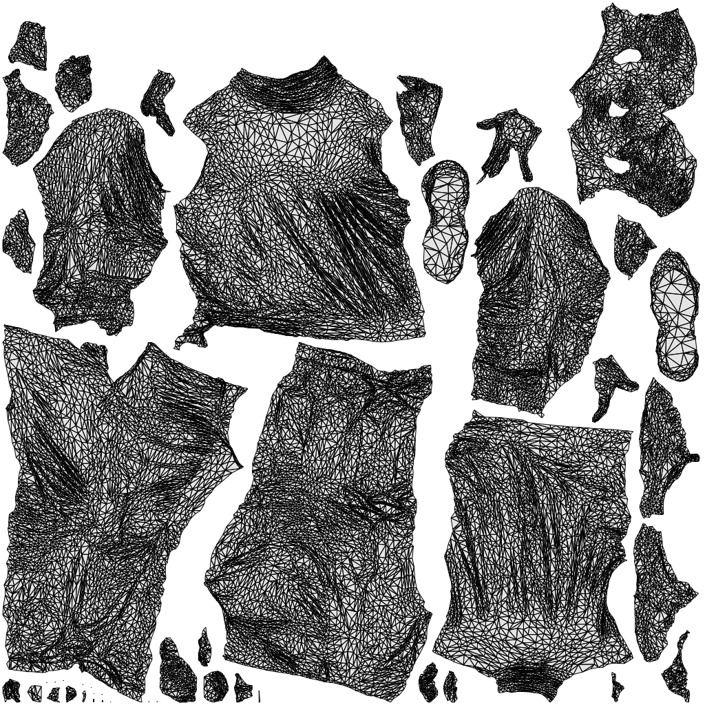 3D scanned man standing casual, photorealistic archviz people for Enscape and SketchUp, wireframe top-down view