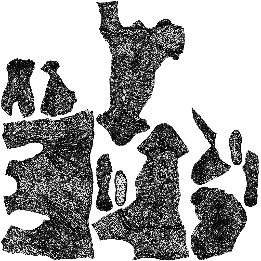 3D scanned woman sport, photorealistic archviz people for Enscape and SketchUp, wireframe top-down view