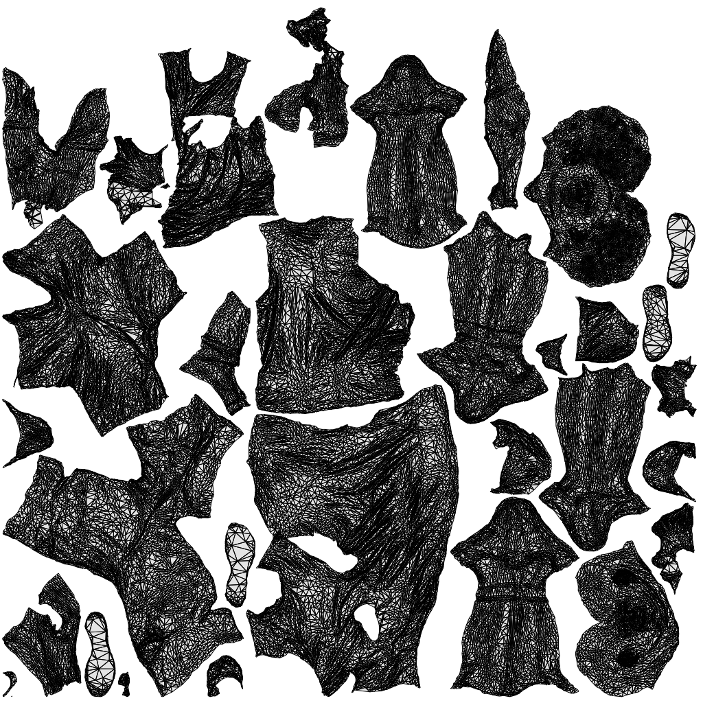 3D people model boy casual kids, scanned human for 3ds Max rendering, wireframe top-down view