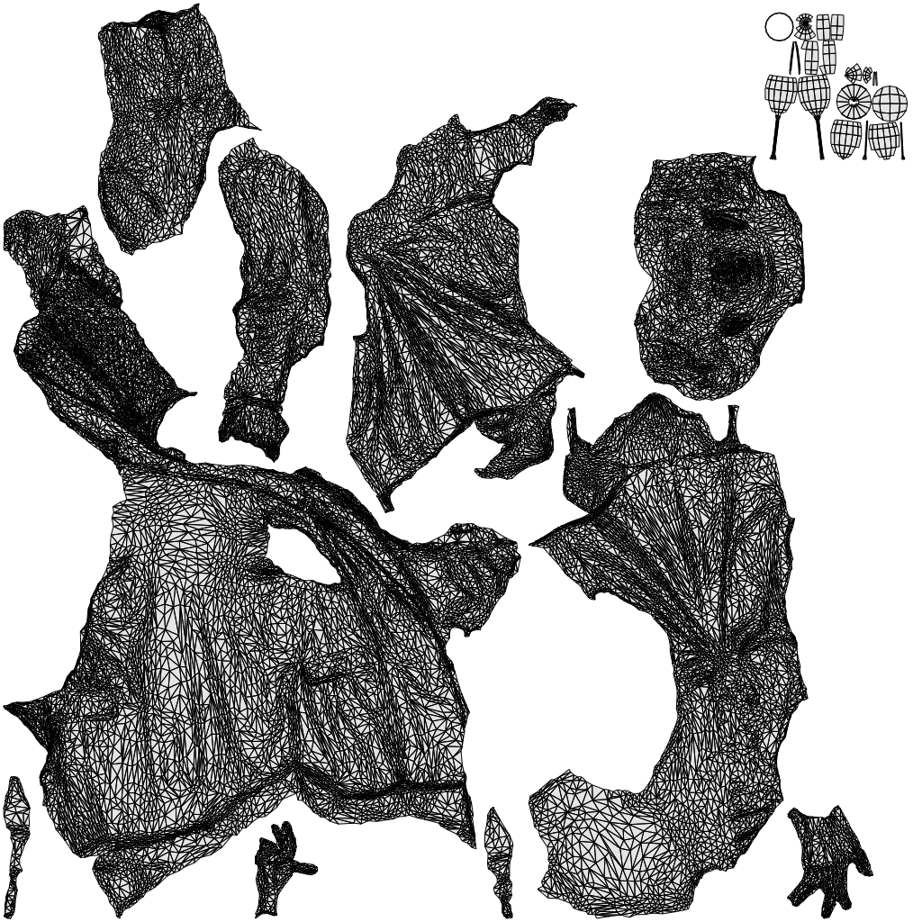 3D human model woman business sitting, photogrammetry scanned person for archviz, wireframe top-down view