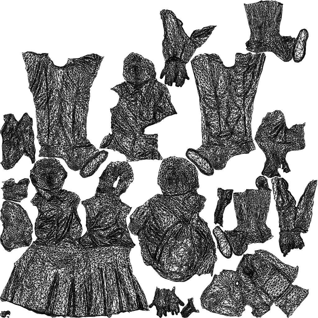 photogrammetry 3D girl kids, realistic human model archviz FBX, wireframe top-down view