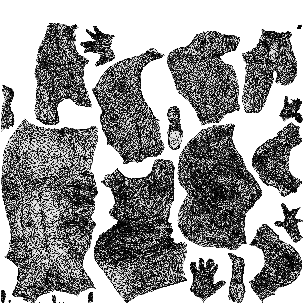 photogrammetry 3D woman business sitting, realistic human model archviz FBX, wireframe top-down view