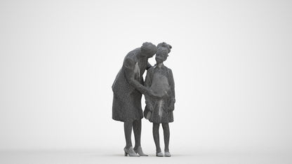 3D people model boy kids, scanned human for 3ds Max rendering, three-quarter front view render