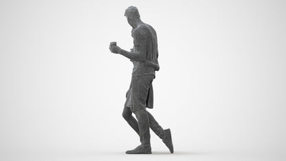 realistic 3D human woman casual couple, archviz people FBX OBJ for Blender, square thumbnail