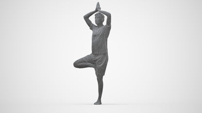 realistic 3D people man sport, render-ready for V-Ray and Corona, FBX OBJ, wireframe side view