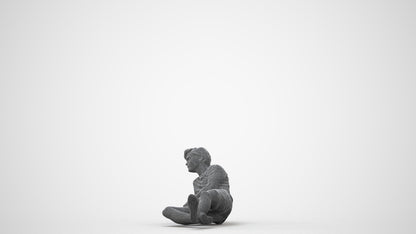 photogrammetry 3D man casual pool, realistic human model archviz FBX, wireframe side view