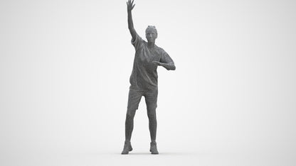 realistic 3D woman sport, scanned archviz people for Blender and 3ds Max, wireframe front view