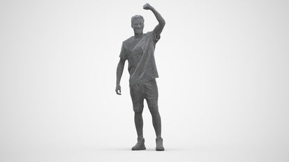 scanned 3D man sport, photogrammetry people for Enscape and V-Ray, square thumbnail