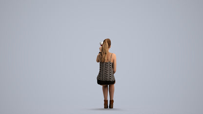 00518_Vivian013 - Realistic 3D Girl Sitting Casual
