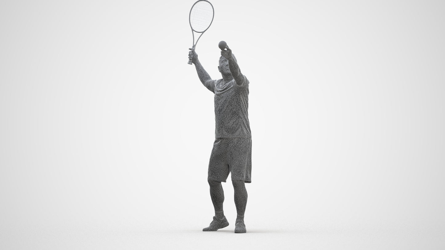 3D people model man sport, scanned human for 3ds Max rendering, square thumbnail